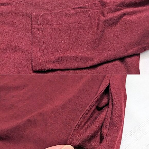 Matching Set LILDY Tunic & Leggings Burgundy Floral Super Soft Size S-M - Picture 4 of 6